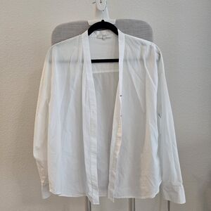 Vince Men's White Lightweight Shirt Jacket